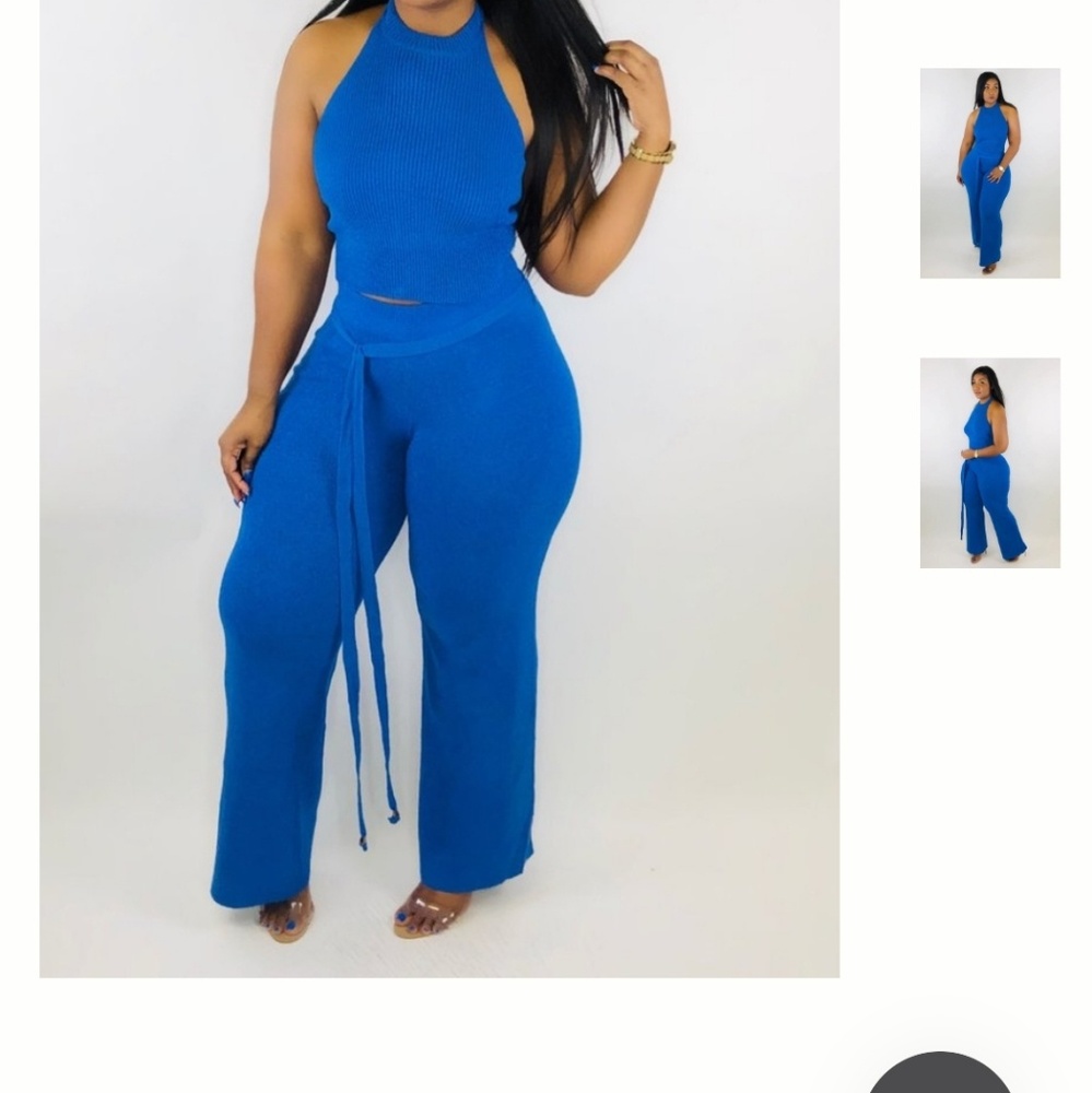 PANTS & HALTER TOP SET